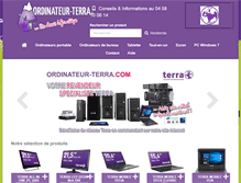 Tablet Screenshot of ordinateur-terra.com